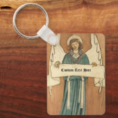 Antieke Victoriaanse engel van William Morris Sleutelhanger (Voorkant)