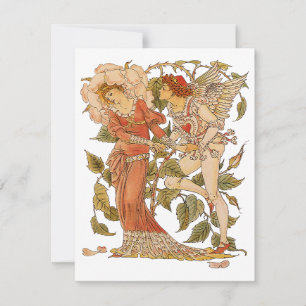 Antieke Victoriaanse kunst, Roos door Walter Crane Kaart
