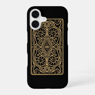 Antieke Victoriaanse Tijdperk 1850 Speelkaart Acht iPhone 16 Hoesje