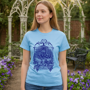 Antieke Victoriaanse Tijdperk Bloemige Parfumadver T-shirt