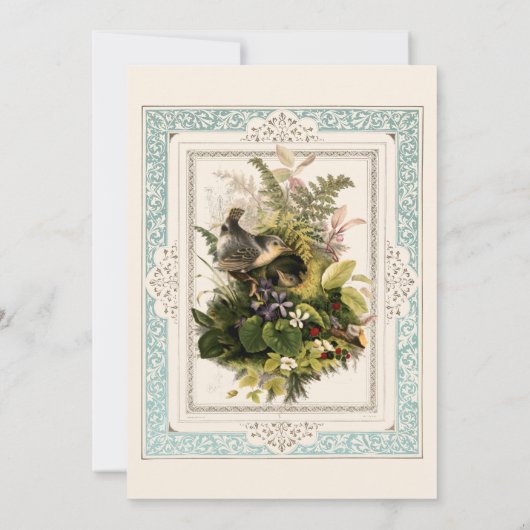 Antieke Victoriaanse Tijdperk Walter Crane Rand Tr Kaart (Achterkant)