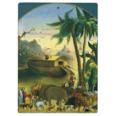 Antieke Victoriaanse volkskunst, de ark van Noach  Klembord (Achterkant)