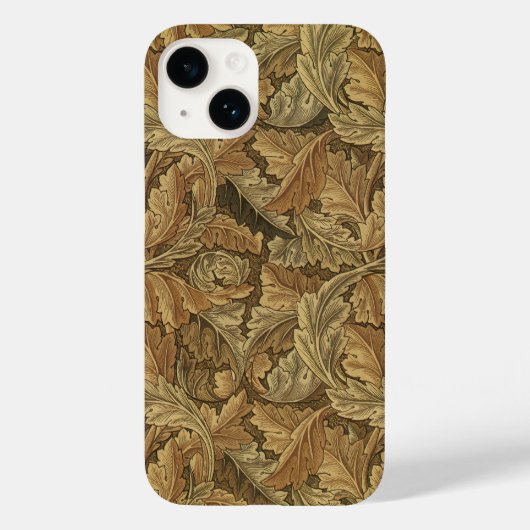 Antieke Victoriaanse William Morris Blad Bladeren Case-Mate iPhone Case (Achterkant)