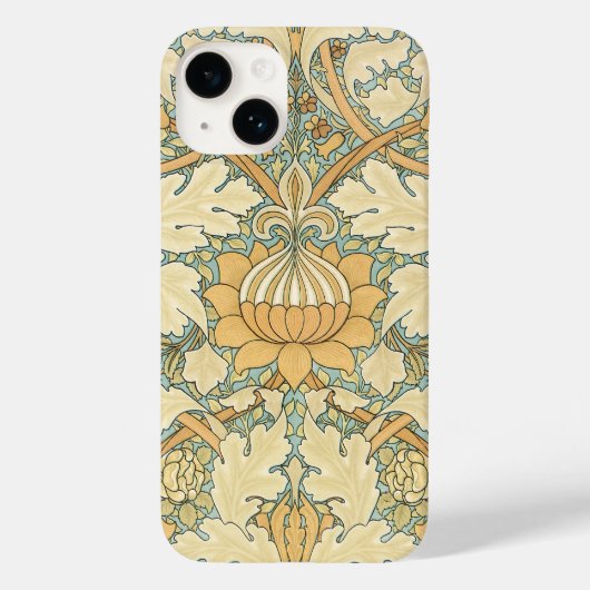 Antieke Victoriaanse William Morris bloem blad pla Case-Mate iPhone Case (Achterkant)