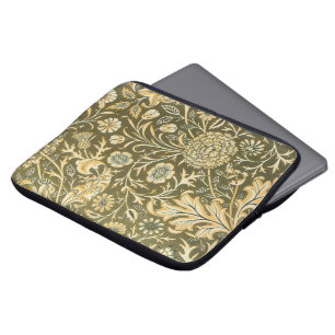 Antieke Victoriaanse William Morris Tuin Bloemen Laptop Sleeve