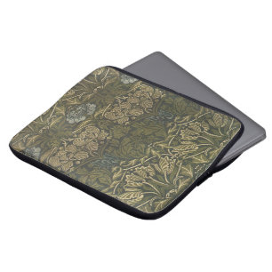 Antieke Victoriaanse William Morris-tuinbloemen Laptop Sleeve