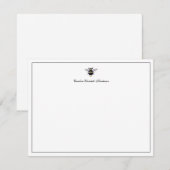 Antieke Vintage Bij Elegante Script Personalized Notitiekaartje (Voorkant / Achterkant)