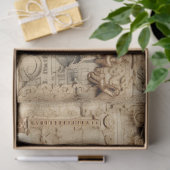 Antieke vintage geschiedenis  tissuepapier (Geschenk)