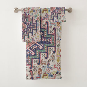 Antieke Vintage Oriëntaalse Turkse Kilim Tapijt Bad Handdoek