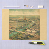 Antieke Vintage Parijse Prent Tissuepapier (Craft)