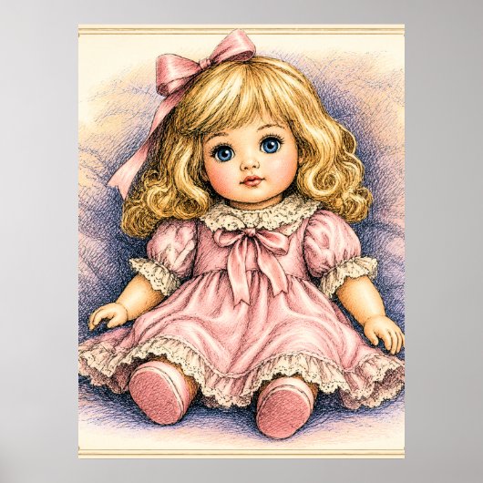 Antieke vintage pop poster (Voorkant)