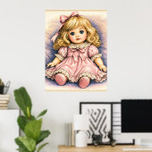 Antieke vintage pop poster (Thuiskantoor)