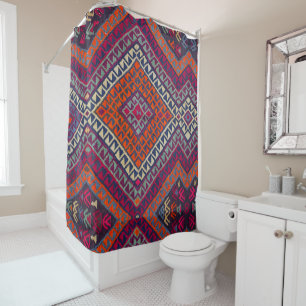 Antieke Vintage Turkse Kilim Tapijt Decoratie Douchegordijn