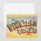 Antieke Virginia Beach Briefkaart (Voorkant / Achterkant)