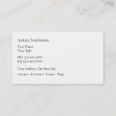 Antieke Visitekaartjes (Achterkant)