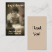 Antieke Visitekaartjes opslaan (Voorkant / Achterkant)