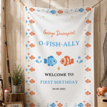 Antieke Vistang O-Fish-Ally Eén 1e Verjaardag