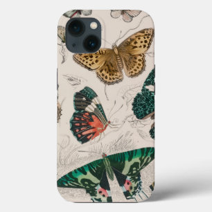 Antieke Vlinder Illustratie: 1820 Goudsmid Case-Mate iPhone Case