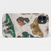 Antieke Vlinder Illustratie: 1820 Goudsmid Case-Mate iPhone Case (Achterkant (horizontaal))