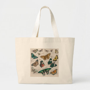 Antieke Vlinder Illustratie: 1820 Goudsmid Grote Tote Bag