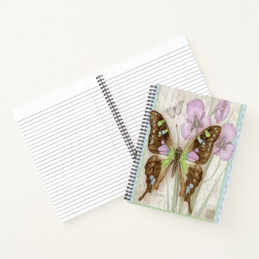 Antieke vlinder notitieboek (Binnen)