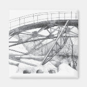 Antieke voetbrug magneet (Voorkant)