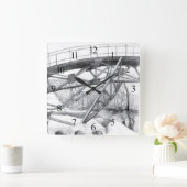 Antieke voetbrug vierkante klok (Huis)