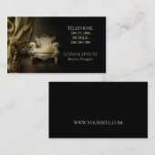 Antieke voor interieurontwerper  Meubelen Visitekaartje (Voorkant / Achterkant)