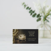 Antieke voor interieurontwerper  Meubelen Visitekaartje (Staand voorkant)