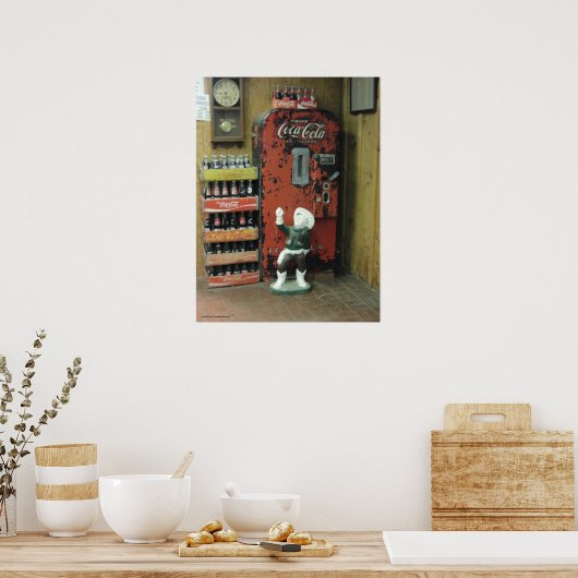 Antieke voor rackwinkels poster (Keuken)