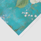 Antieke Vork en Hydrangea Ontwerp Tissuepapier (Detail)