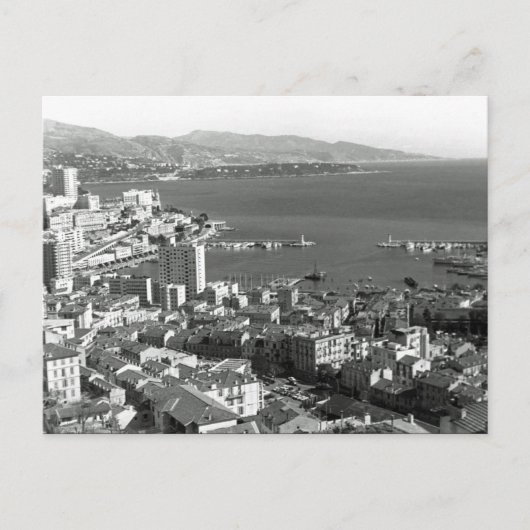 Antieke vorstendom Monaco Monte Carlo haven Briefkaart (Voorkant)