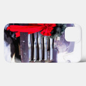 Antieke vrachtwagen met feestelijke kerstkrans Case-Mate iPhone case (Achterkant (horizontaal))