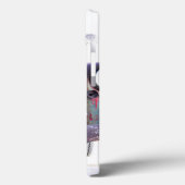Antieke vrachtwagen met feestelijke kerstkrans Case-Mate iPhone case (Achterkant / Links)