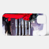 Antieke vrachtwagen met kerstkrans Case-Mate iPhone case (Achterkant (horizontaal))
