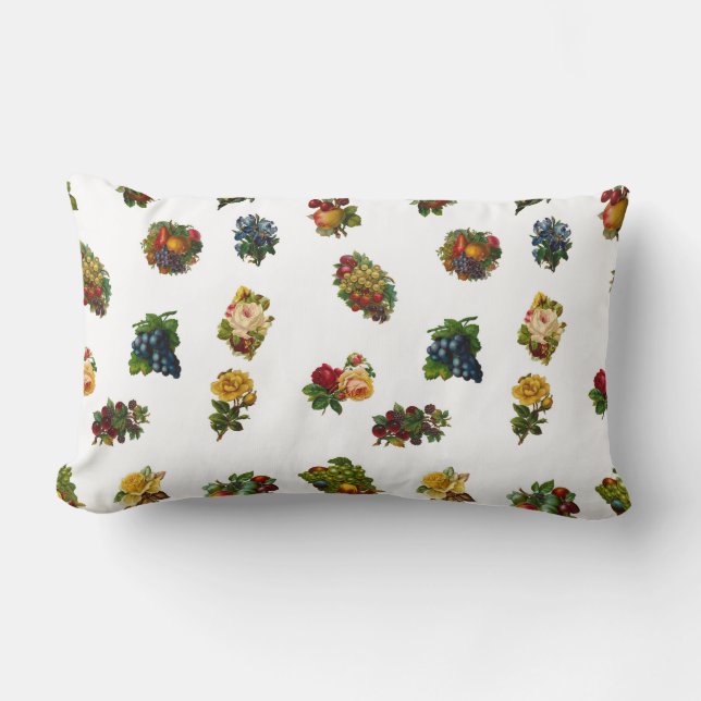 Antieke Vruchten & Bloemen Kussen (Voorkant)
