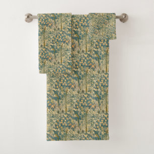 Antieke Walter Crane Ara en citrusvrucht Kunst Bad Handdoek