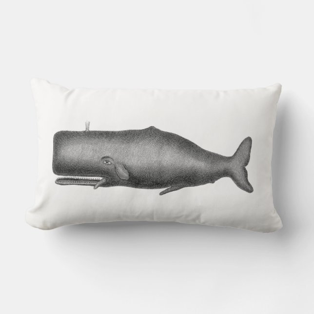 Antieke Walvis Kussen (Voorkant)