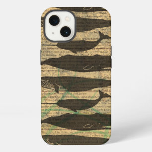 Antieke Walvis Nautilus Vintage Oceaan Zeeleven iPhone 13 Hoesje