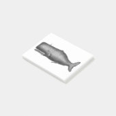 Antieke Walvis Post-it® Notes (Schuin)