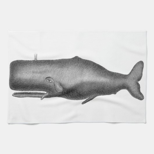 Antieke Walvis Theedoek (Horizontaal)