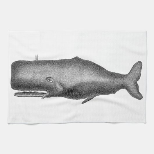 Antieke Walvis Theedoek (Horizontaal)