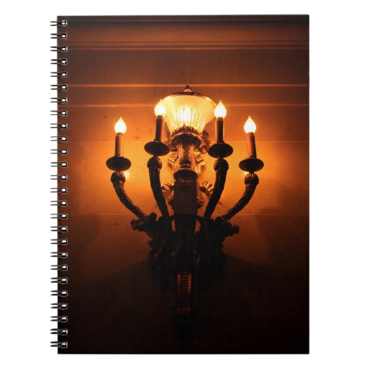 Antieke wandlamp notitieboek (Voorkant)