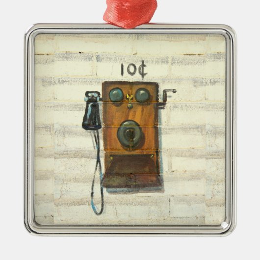 antieke wandtelefoon ornament (Voorkant)