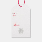 ANTIEKE WASBEER IN KERSTMUTS Cadeaubijslage Cadeaulabel (Achterkant)