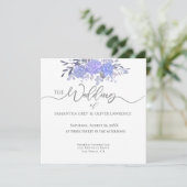 Antieke Waterverf Bloem Bruiloftsinvatie Save The Date (Staand voorkant)
