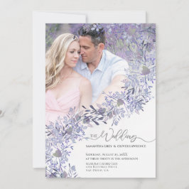 Antieke Waterverf Foto Bloemen Bruiloftsinvatie Save The Date