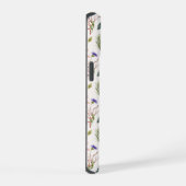 Antieke Waterverf Wilde Bloem Monogram Beginletter iPhone 15 Case (Rechterkant)