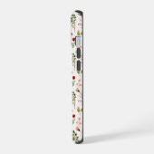 Antieke Waterverf Wilde Bloem Monogram Beginletter iPhone 15 Case (Linkerkant)