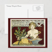 Antieke Waverley-fietsen Briefkaart (Voorkant / Achterkant)